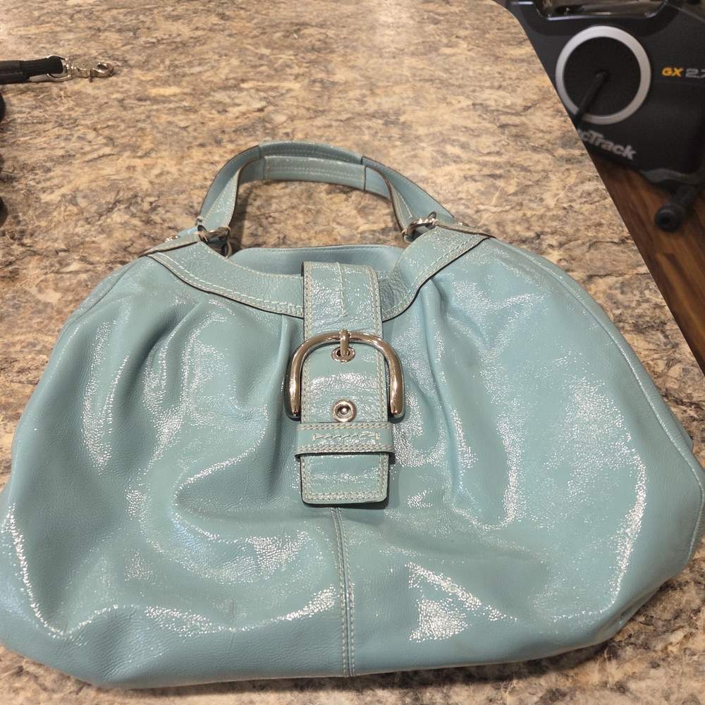 Coach Y2K blue Hobo